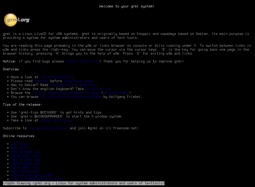 grml.org - Screenshots